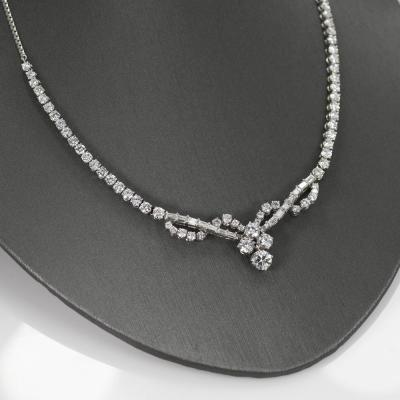 18K White Gold Diamond Necklace 8 81tdw 22g