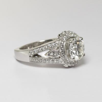 18K White Gold GIA Certified Diamond Engagement Ring 2 61ct