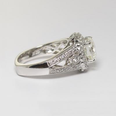 18K White Gold GIA Certified Diamond Engagement Ring 2 61ct