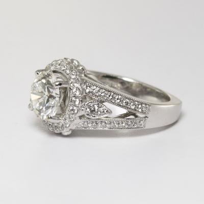 18K White Gold GIA Certified Diamond Engagement Ring 2 61ct