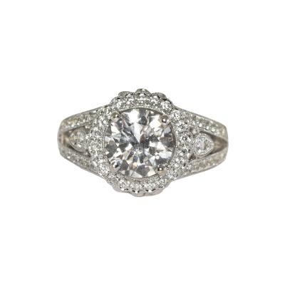 18K White Gold GIA Certified Diamond Engagement Ring 2 61ct