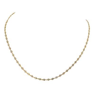 18K YELLOW GOLD 6 02CTTW DIAMOND BY THE YARD NECKLACE