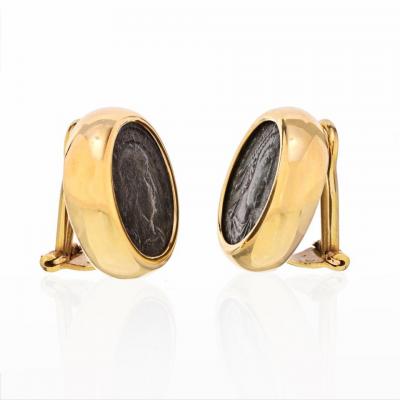18K YELLOW GOLD VINTAGE MONET EARRINGS