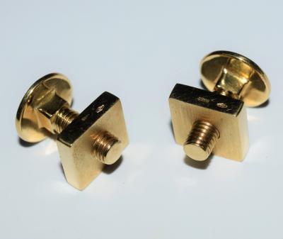 18K YG Screw and Nut Cufflinks
