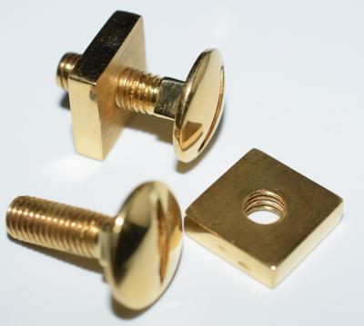 18K YG Screw and Nut Cufflinks