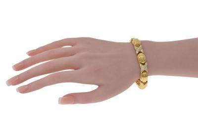 18K Yellow Gold 1 60cttw Estate Bracelet