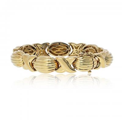 18K Yellow Gold 1 60cttw Estate Bracelet