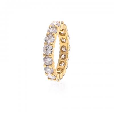 18K Yellow Gold 3 70cttw Round Diamond Eternity Ring