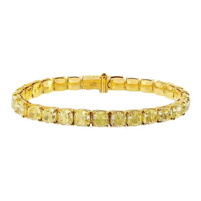 18K Yellow Gold 32 44 Fancy Light Yellow GIA Fancy Light Yellow Bracelet