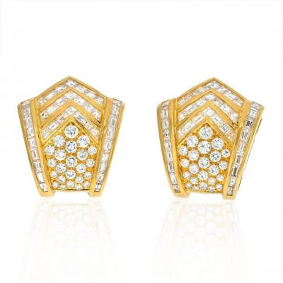 18K Yellow Gold AMERICAN APPRAISAL CERT Earrings