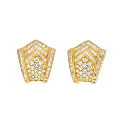 18K Yellow Gold AMERICAN APPRAISAL CERT Earrings
