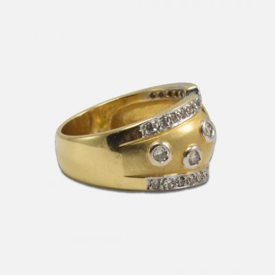 18K Yellow Gold Diamond Band 0 35ct