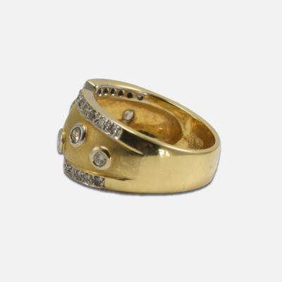 18K Yellow Gold Diamond Band 0 35ct