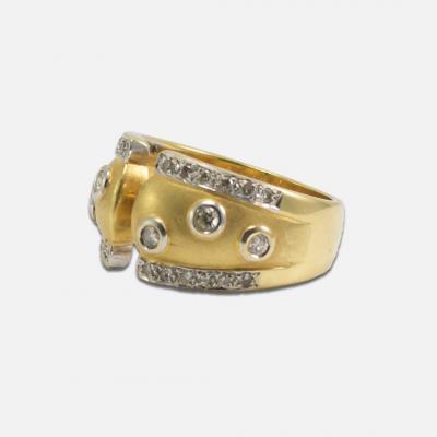 18K Yellow Gold Diamond Band 0 35ct