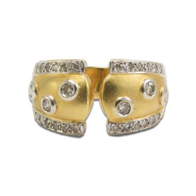 18K Yellow Gold Diamond Band 0 35ct