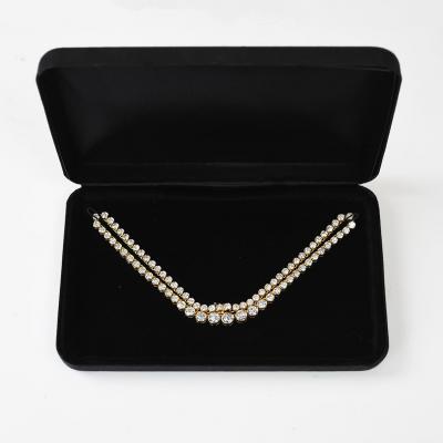 18K Yellow Gold Diamond Tennis Necklace 15 50ct