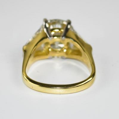 18K Yellow Gold GIA Certified Diamond Engagement Ring 6 73ct