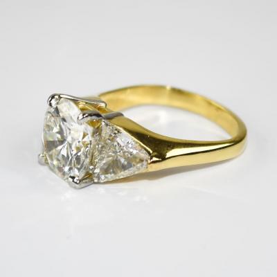 18K Yellow Gold GIA Certified Diamond Engagement Ring 6 73ct
