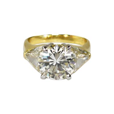 18K Yellow Gold GIA Certified Diamond Engagement Ring 6 73ct