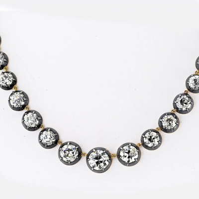 18K Yellow Gold Silver 46 15cttw Necklace