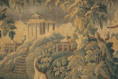 18TH CENTURY AUBUSSON VERDURE TAPESTRY