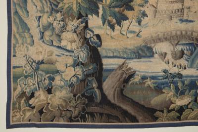 18TH CENTURY AUBUSSON VERDURE TAPESTRY AFTER JEAN BAPTISTE OUDRY