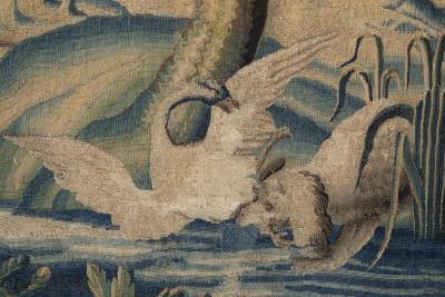 18TH CENTURY AUBUSSON VERDURE TAPESTRY AFTER JEAN BAPTISTE OUDRY