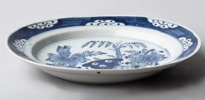 18TH CENTURY DELFT CHARGER IN CAMA EU BLEU
