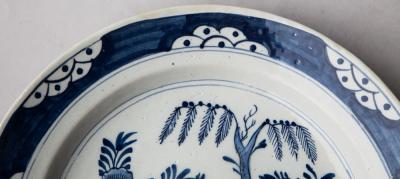 18TH CENTURY DELFT CHARGER IN CAMA EU BLEU
