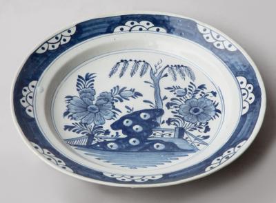 18TH CENTURY DELFT CHARGER IN CAMA EU BLEU