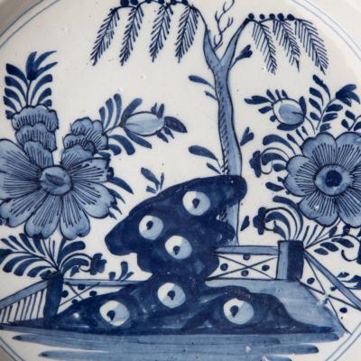 18TH CENTURY DELFT CHARGER IN CAMA EU BLEU