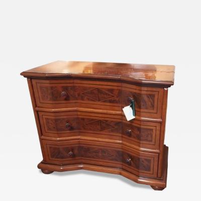 18c Style Northern Italian Mahogany Fruitwood Inlaid Chest of Drawers