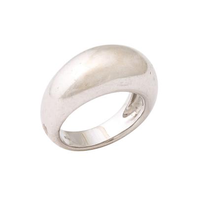 18k Vintage Mens White Gold Ring