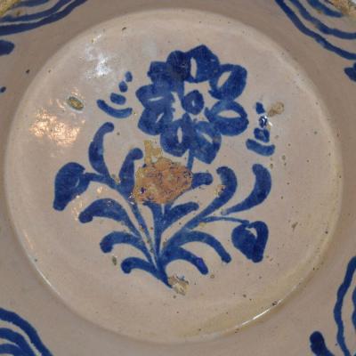 18th 19th Century Spanish Glazed Terracotta Bowl