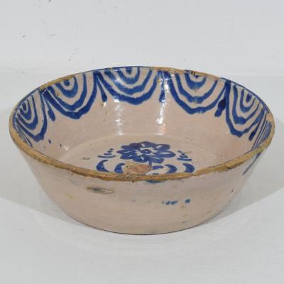 18th 19th Century Spanish Glazed Terracotta Bowl