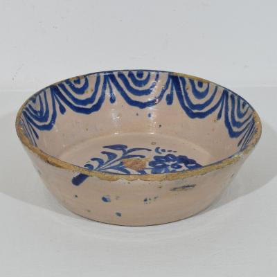 18th 19th Century Spanish Glazed Terracotta Bowl