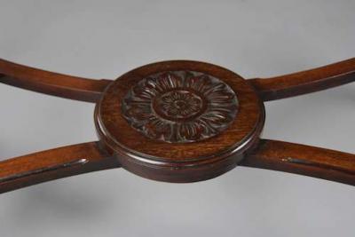 18th 19thc finely carved mahogany centre table