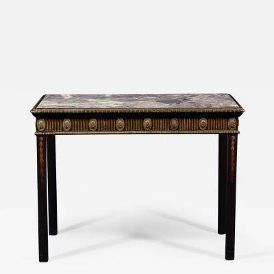18th C Adam Period Marble Top Console Table