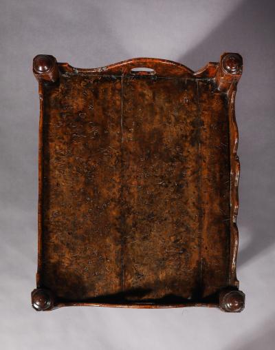 18th C Burl Elm Bedside Cabinet