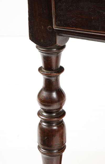 18th C French Walnut Table with Beautifully Executed Stretcher and Patina