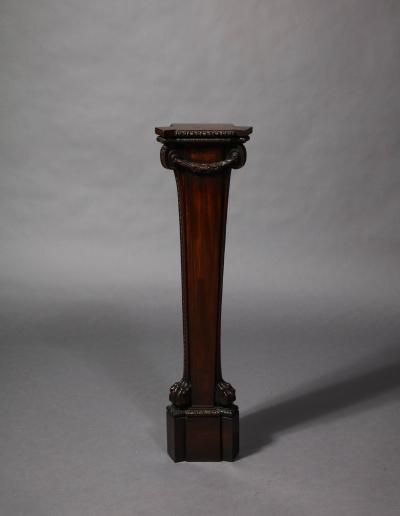 18th C Mahogany Term Pedestal