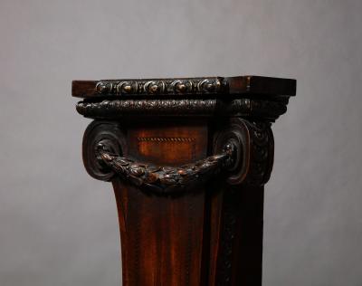 18th C Mahogany Term Pedestal