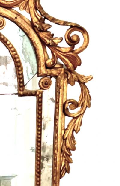 18th C Rococo Piemonte Paraclose Gilt wood Mirror