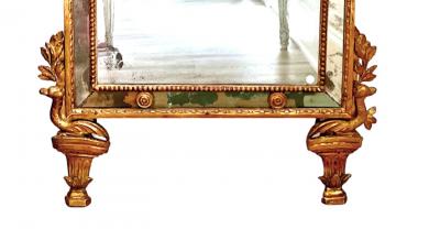 18th C Rococo Piemonte Paraclose Gilt wood Mirror