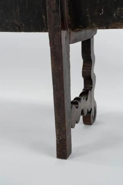 18th C Spanish Walnut Bench