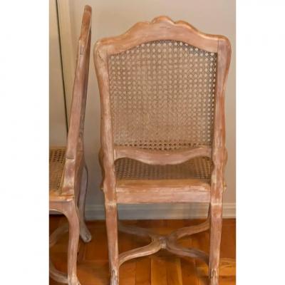 18th C Style Gustavian Swedish Empire Cane Chairs