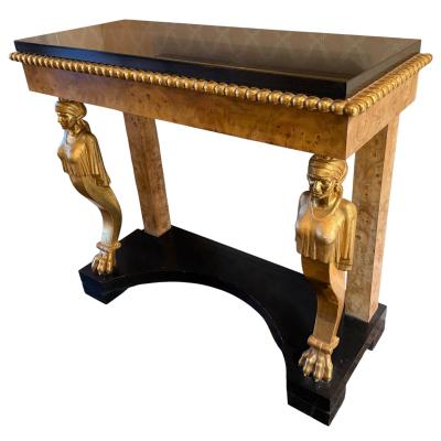 18th C Style Hendrix Allardyce Egyptian Revival Console Table 1 of 2