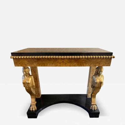 18th C Style Hendrix Allardyce Egyptian Revival Console Table 1 of 2