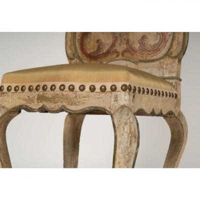 18th C Style Hendrix Allardyce Hall Chair W Antique Needlepoint