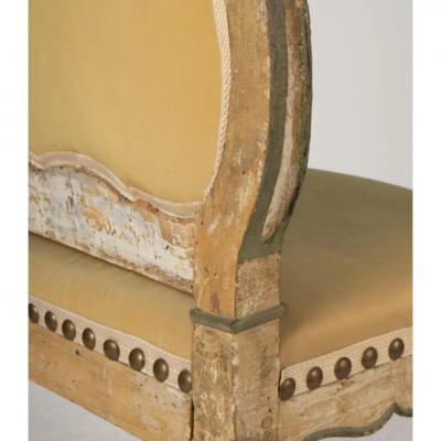 18th C Style Hendrix Allardyce Hall Chair W Antique Needlepoint